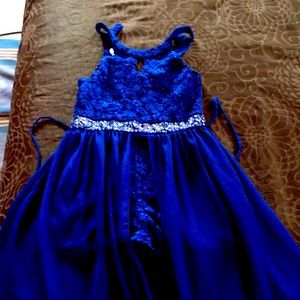 Royal blue jumper dress